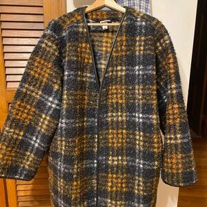 Ava and Viv Plaid Wool-Blend Coat